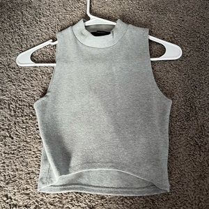 • FOREVER 21 grey sleeveless turtleneck tank top size small GREAT CONDITION!